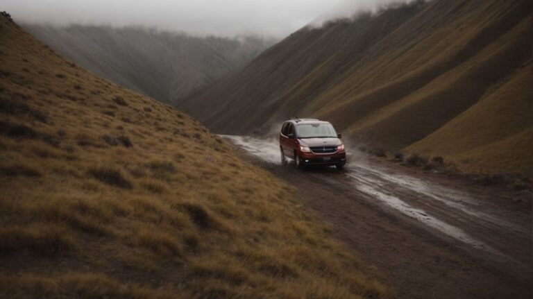Performance of Dodge Grand Caravans on Hilly Terrains