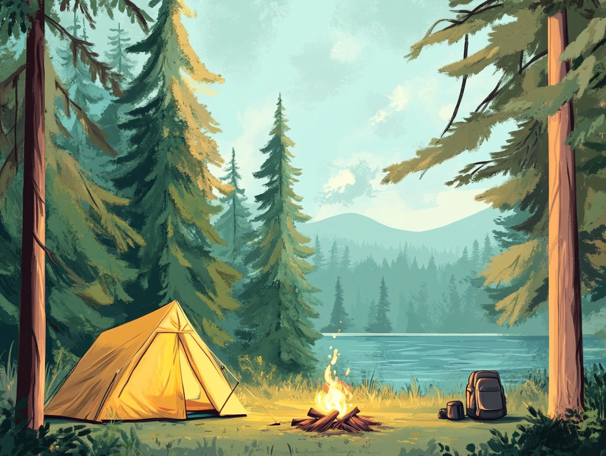 1. Choose Your Campsite Wisely