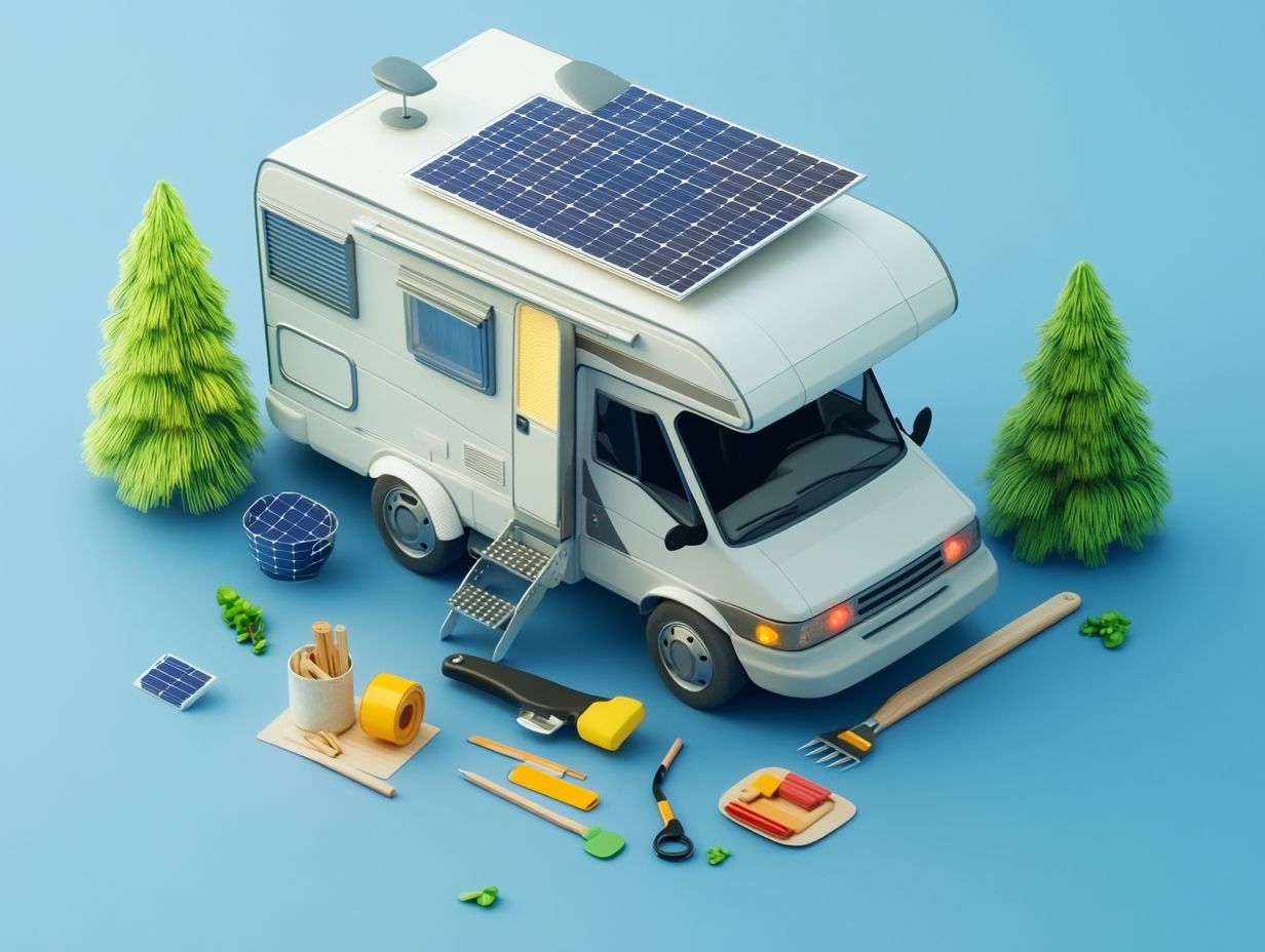 What Are the Maintenance Requirements for Solar Panel Systems on Motor Caravans?